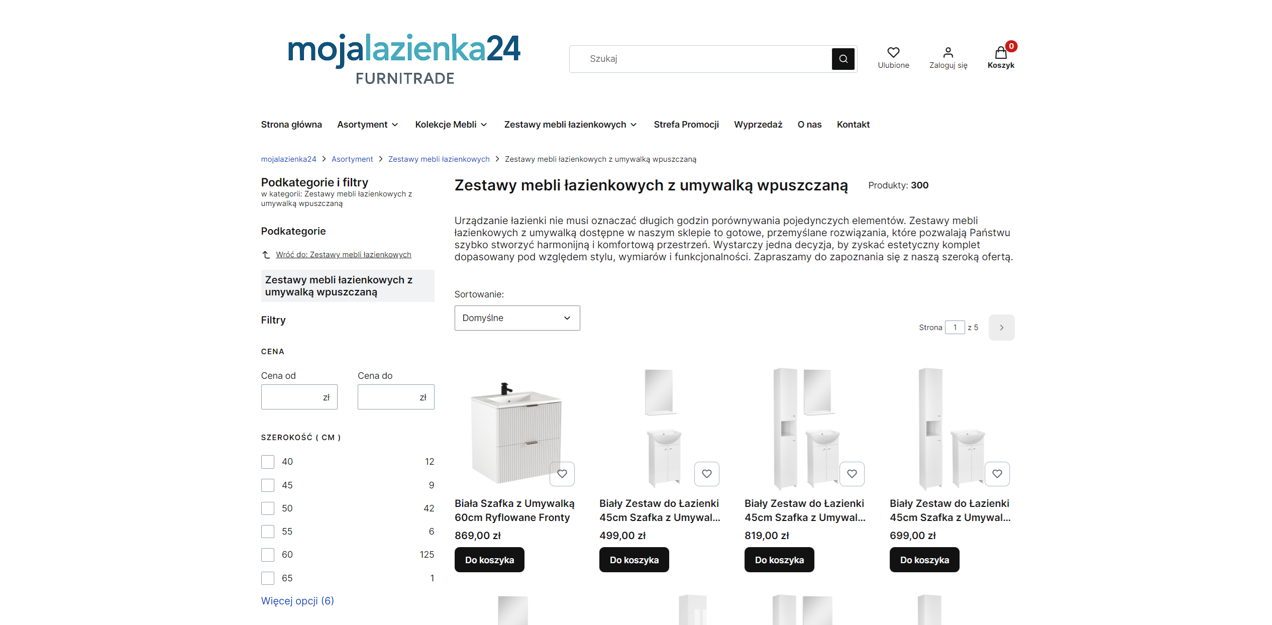 Jak dobrać zestaw mebli łazienkowych z umywalką?