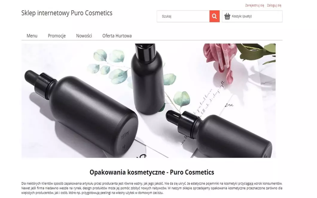 Opakowania kosmetyczne - Puro Cosmetics - podgląd