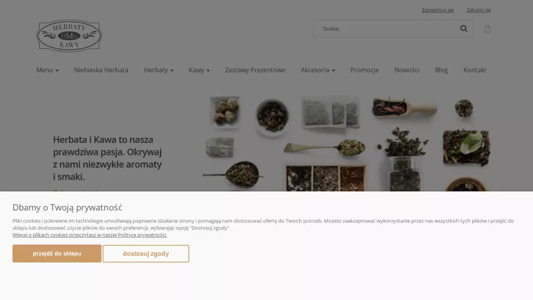 Sklep internetowy z kawą i herbatą - DMG - podgląd